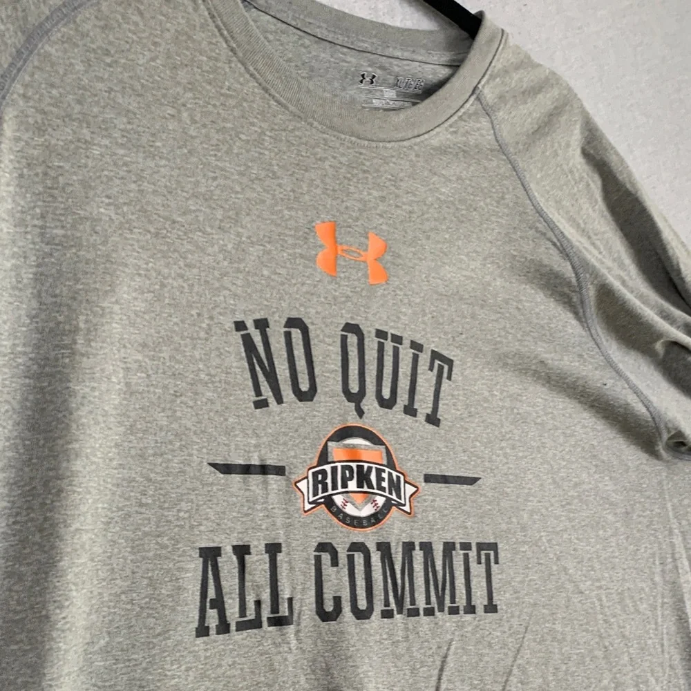 UNDER ARMOUR | XL LOOSE UNISEX T-SHIRT CAL RIPKEN | GREY BLACK ORANGE BALTIMORE - Picture 8 of 11